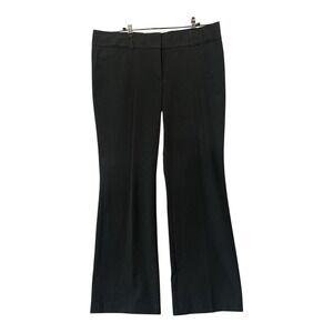 Ann Taylor LOFT Marisa Trouser Flared Tailored Pants Size 14 Charcoal Gray